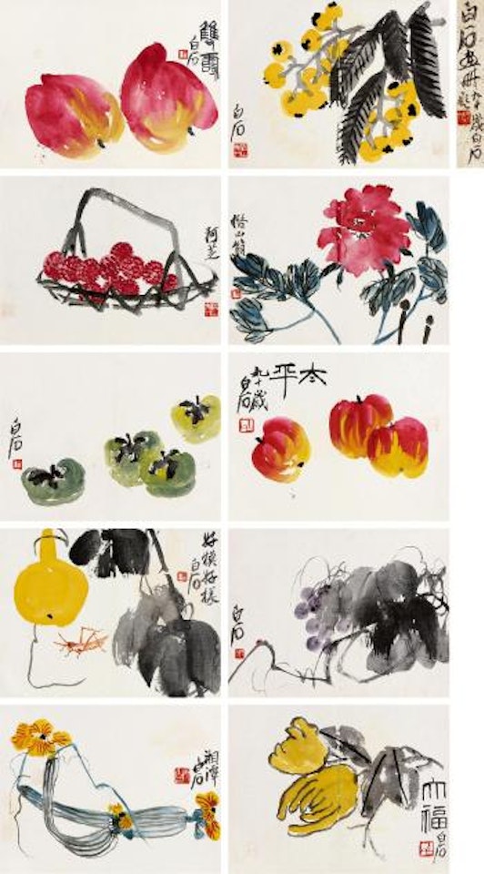 Various Flowers by Qi Baishi