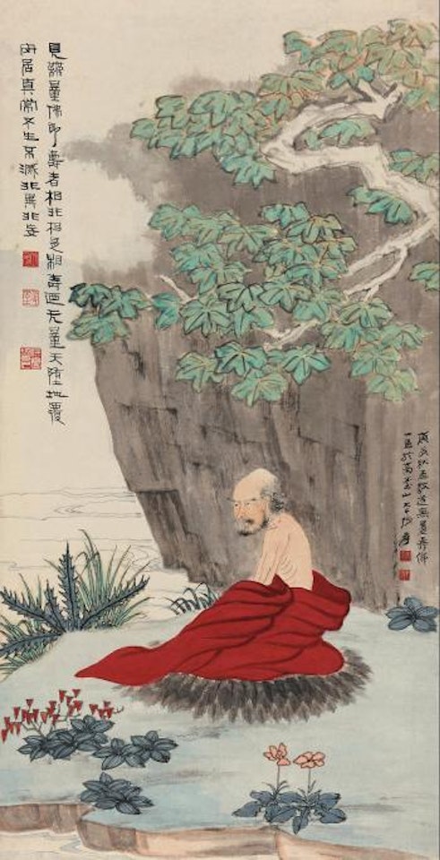 Amitayus Buddha by Zhang Daqian