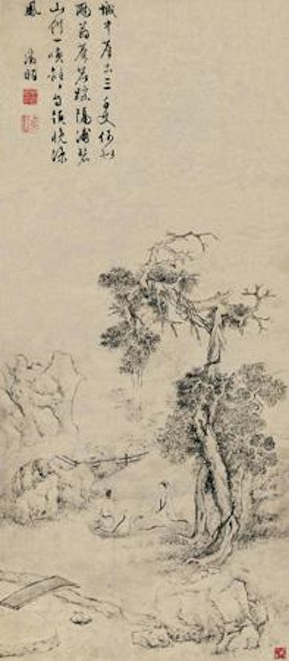 Talking under Pine by Wen Zhengming