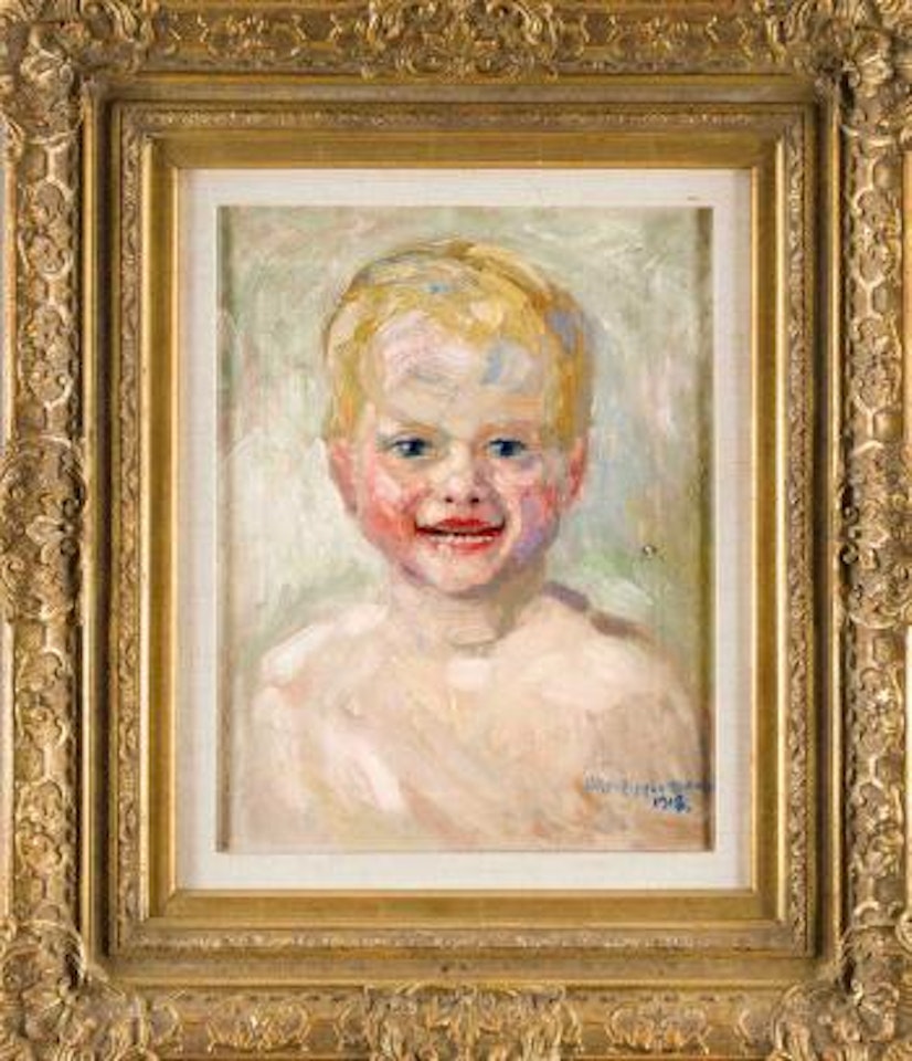 Portrait des Walter Pippel, Sohn des Künstlers by Otto Pippel