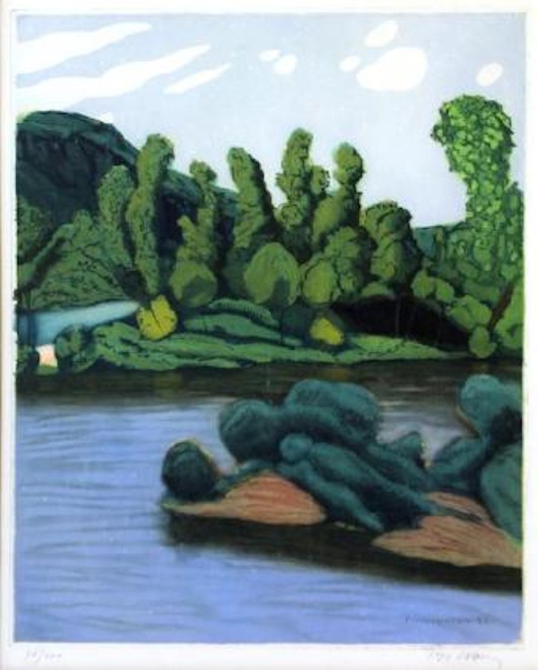 Bord de rivière by Félix Vallotton