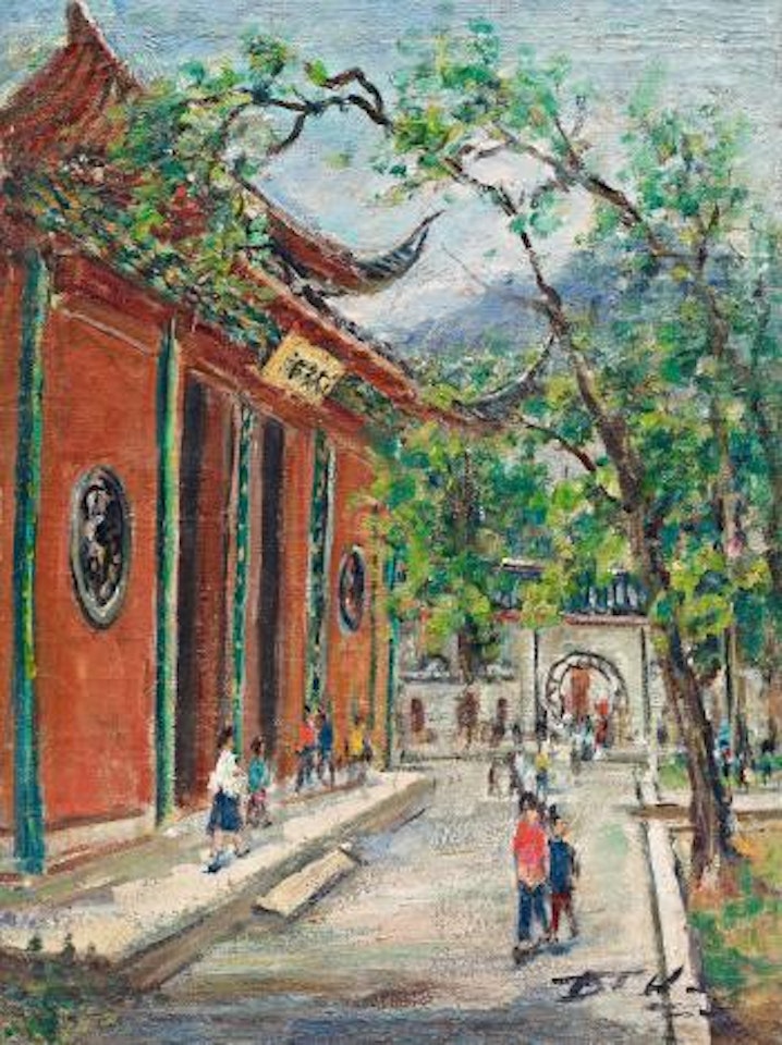 Ancient temple by Lin Dachuan