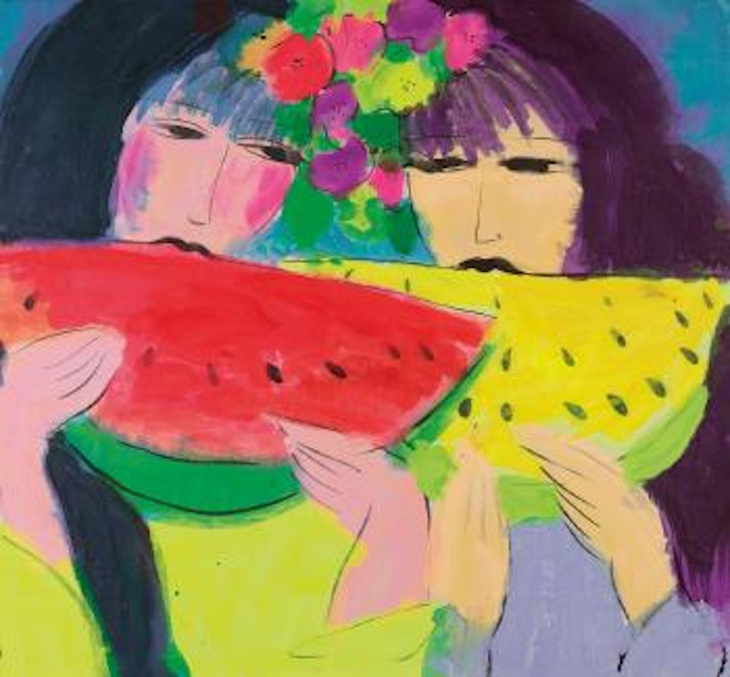 Ladies with Watermelons by Walasse Ting