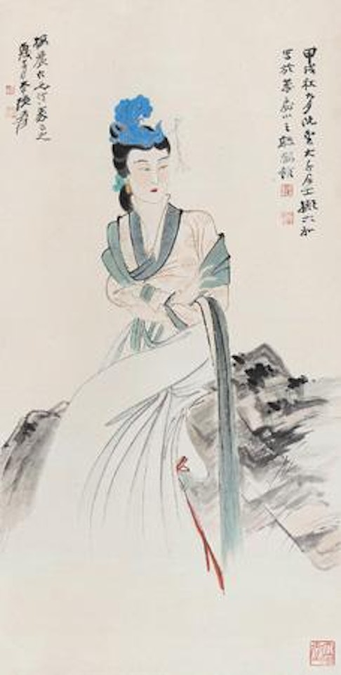 Beauty by Zhang Daqian