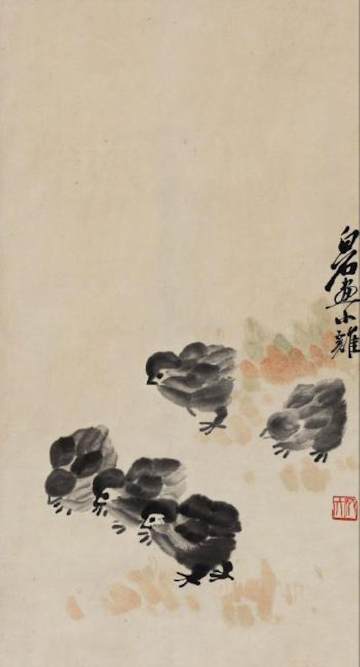Chicks by Qi Baishi