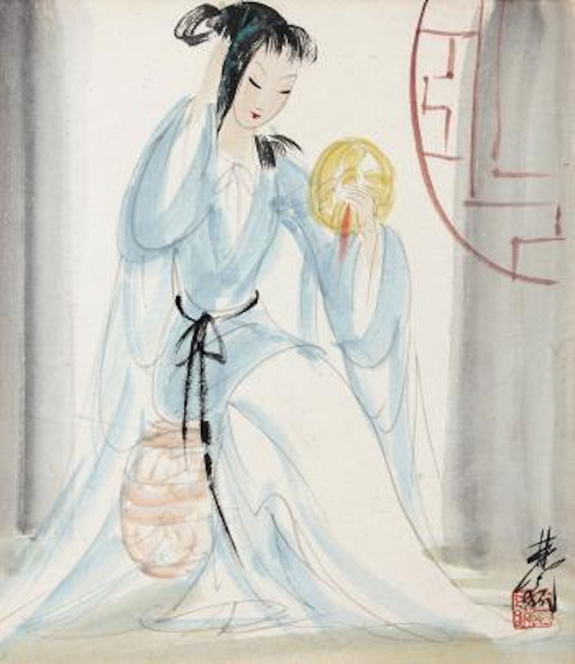 Lady by Lin Fengmian