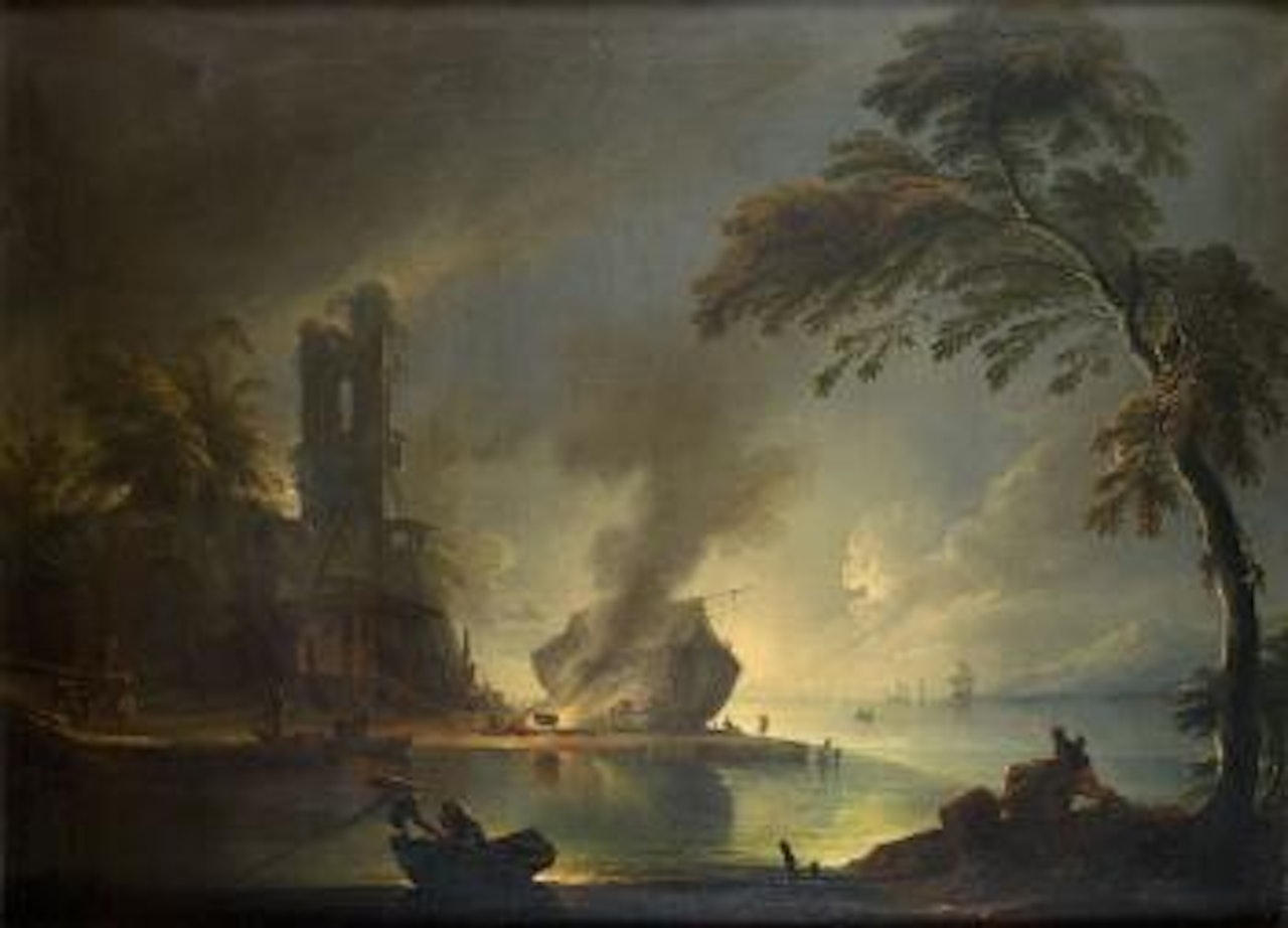 Le cardage d'un bateau dans un port méditerranéen by Carlo Bonavia