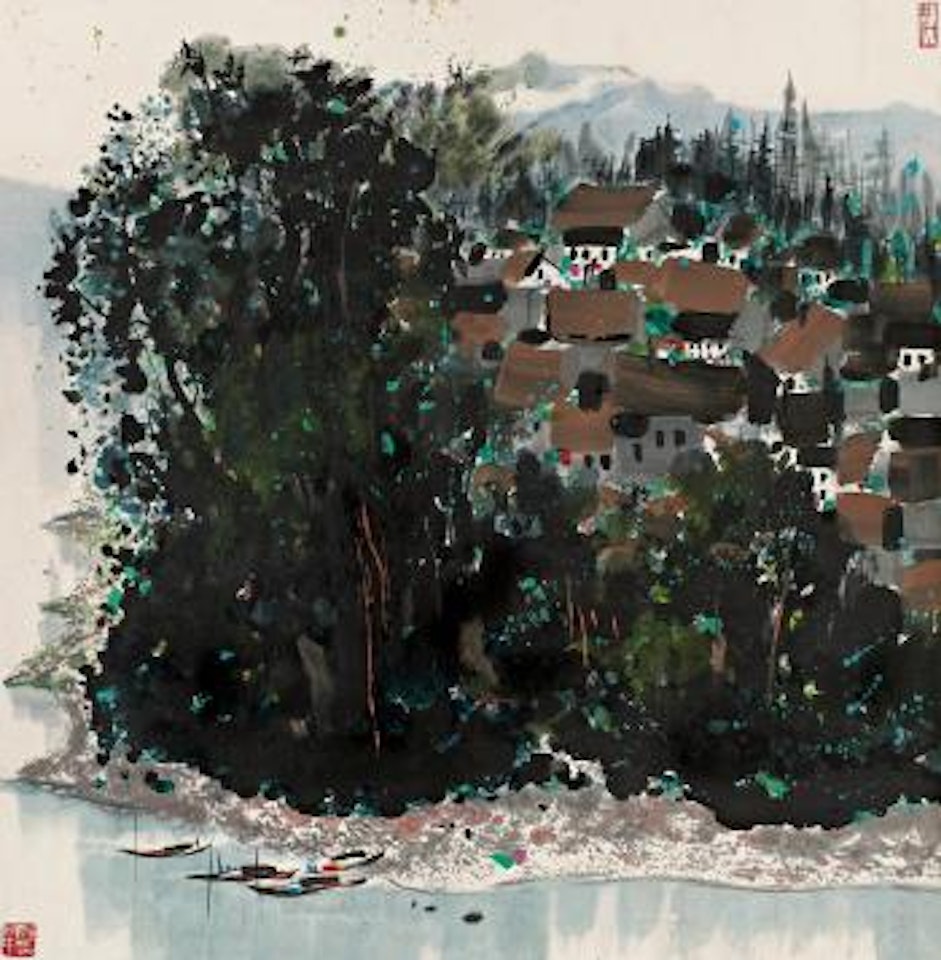 Mountain villiage by Wu Guanzhong