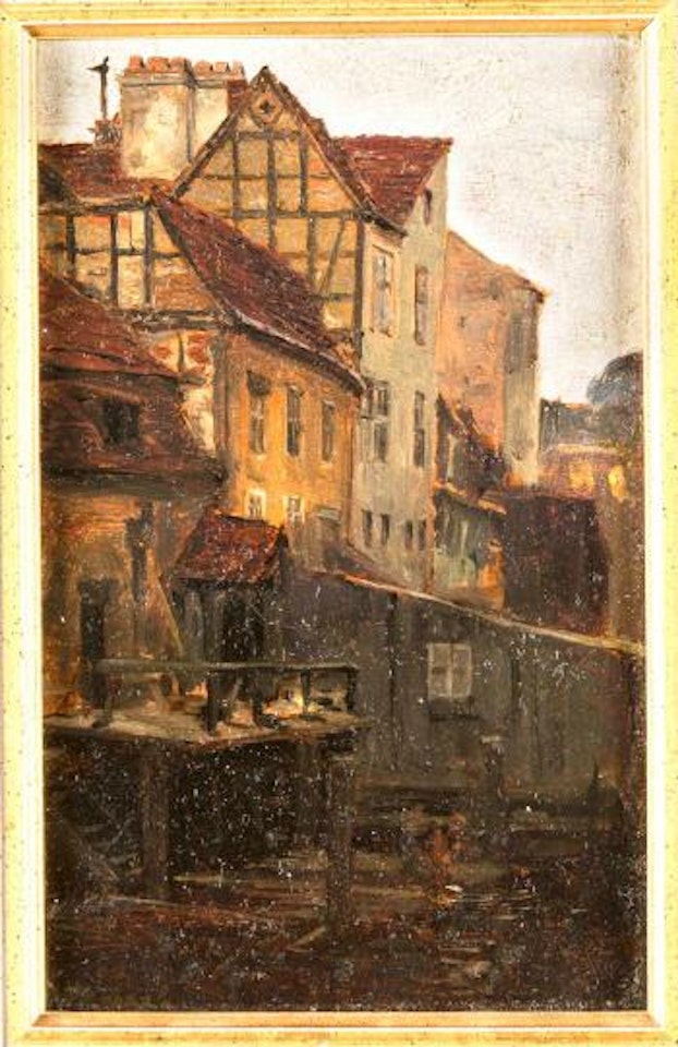 Berliner Ansicht  - Rückseite der Strasse Am Mühlengraben by Walter Moras