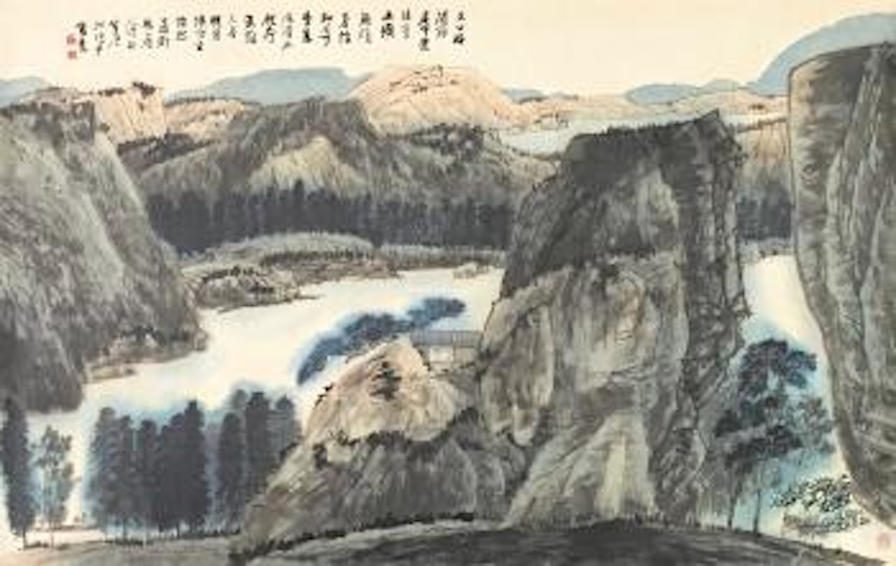 Living in mountains by Jiang Zhaoshen