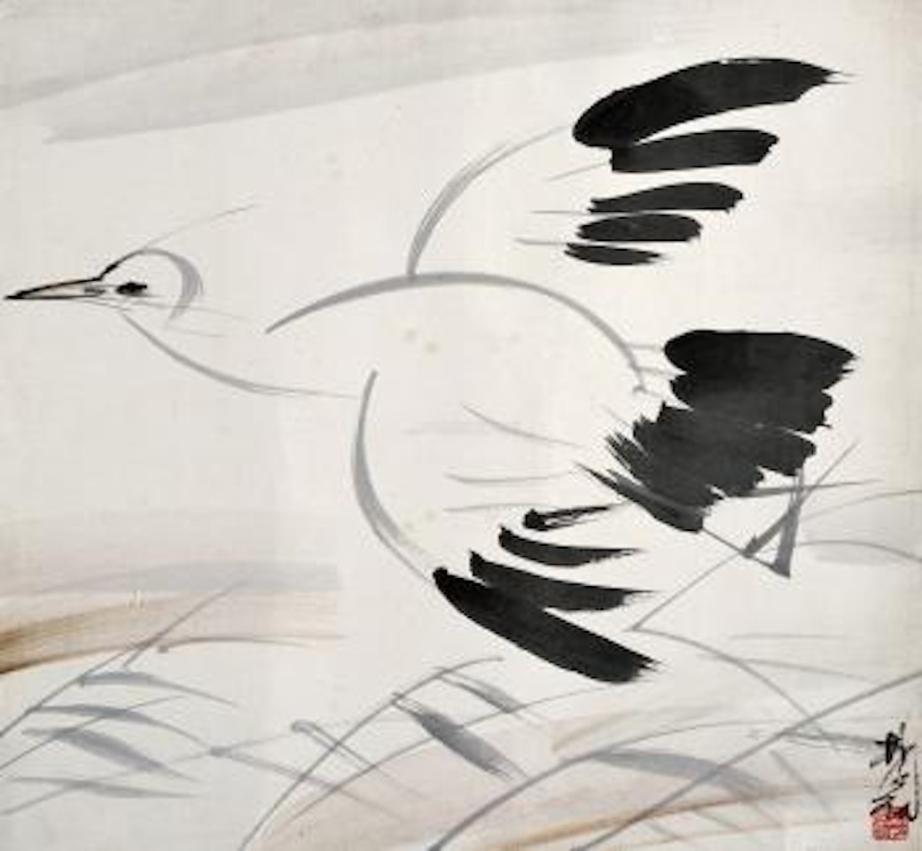 The Egret Among The Reed by Lin Fengmian