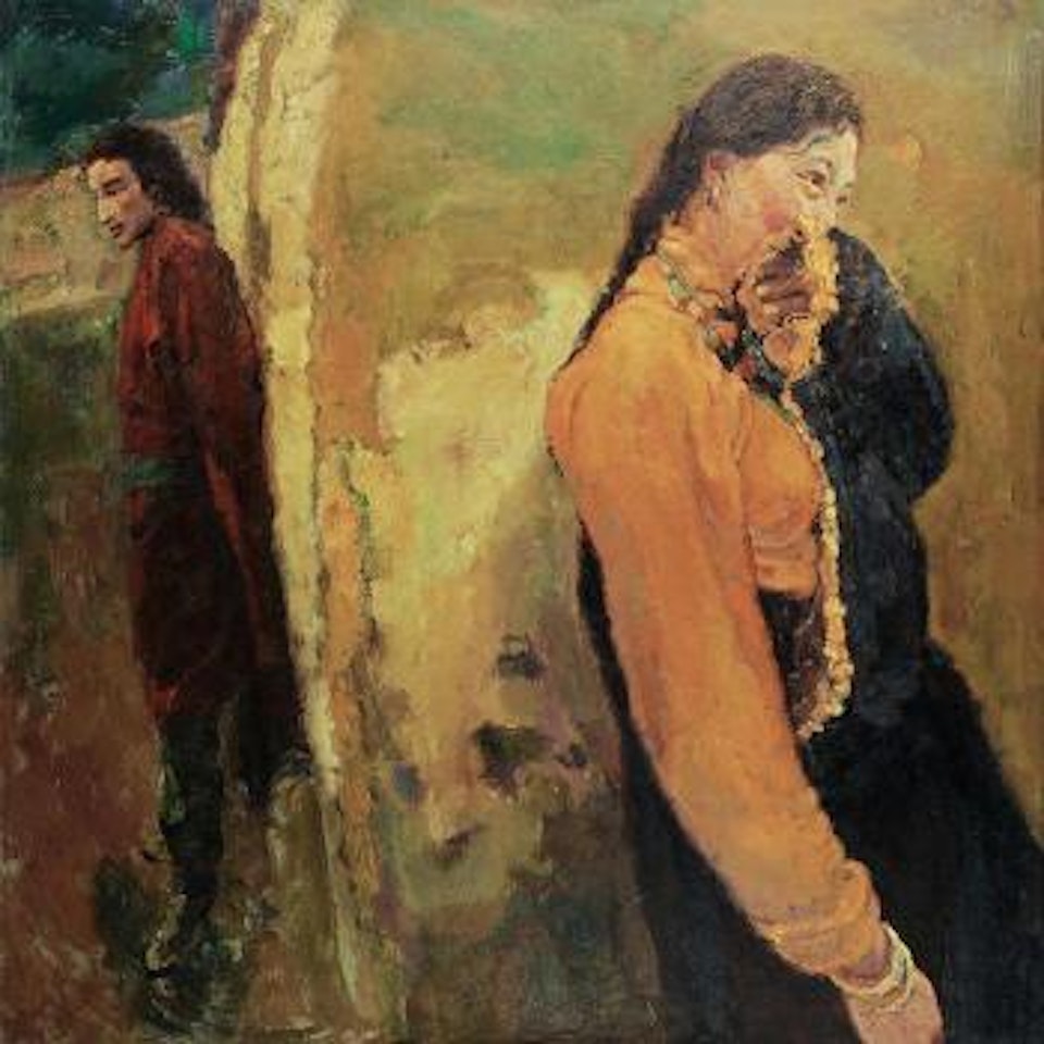 The Tibetan Man and Woman by Chen Yifei