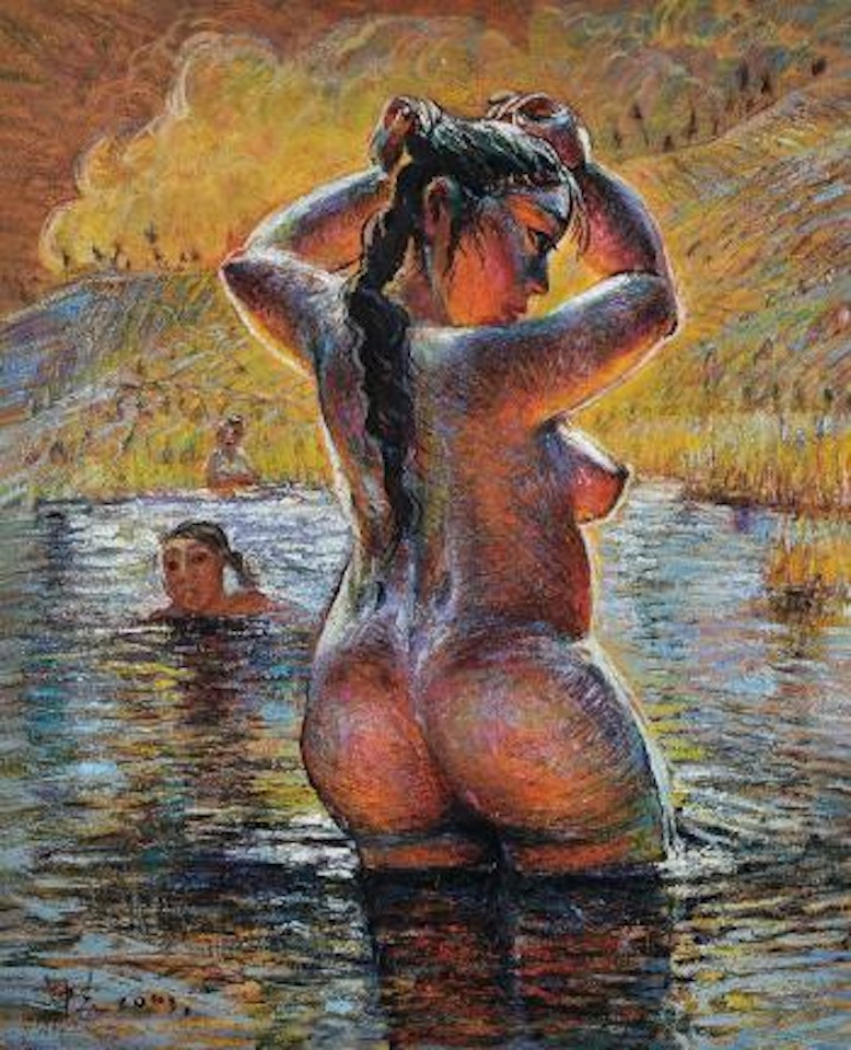 The Bather by Luo Zhongli