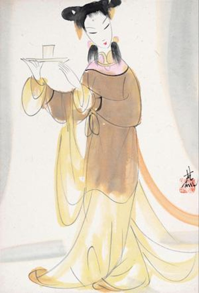 Lady by Lin Fengmian