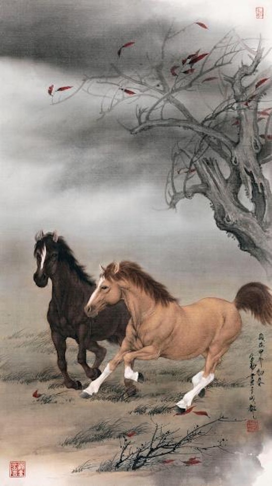 Horses by Wang Shenyong