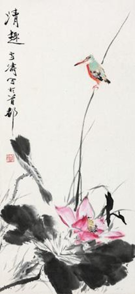 Bird and Lotus by Wang Xuetao