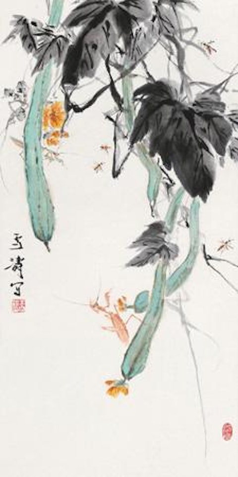 Fruit and Insect by Wang Xuetao