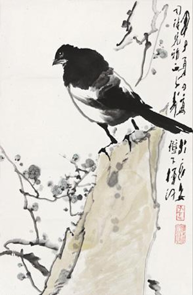 Plum Blossom and Magpie by Wang Ziwu