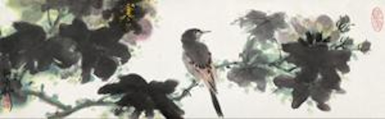 Bird on A Branch Hand Scroll by Xie Zhiliu