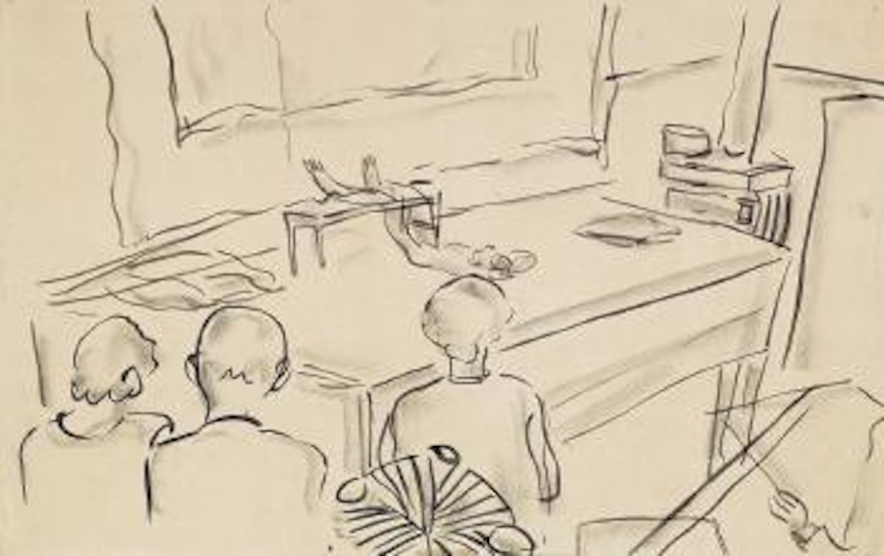 Academie de la grande chaumiere by Sanyu