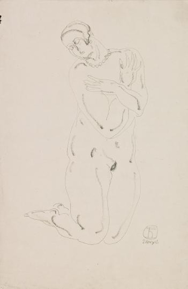Nude with a necklace by Sanyu