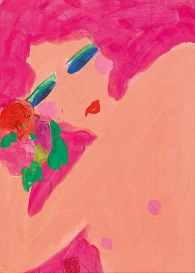 Pink lady by Walasse Ting