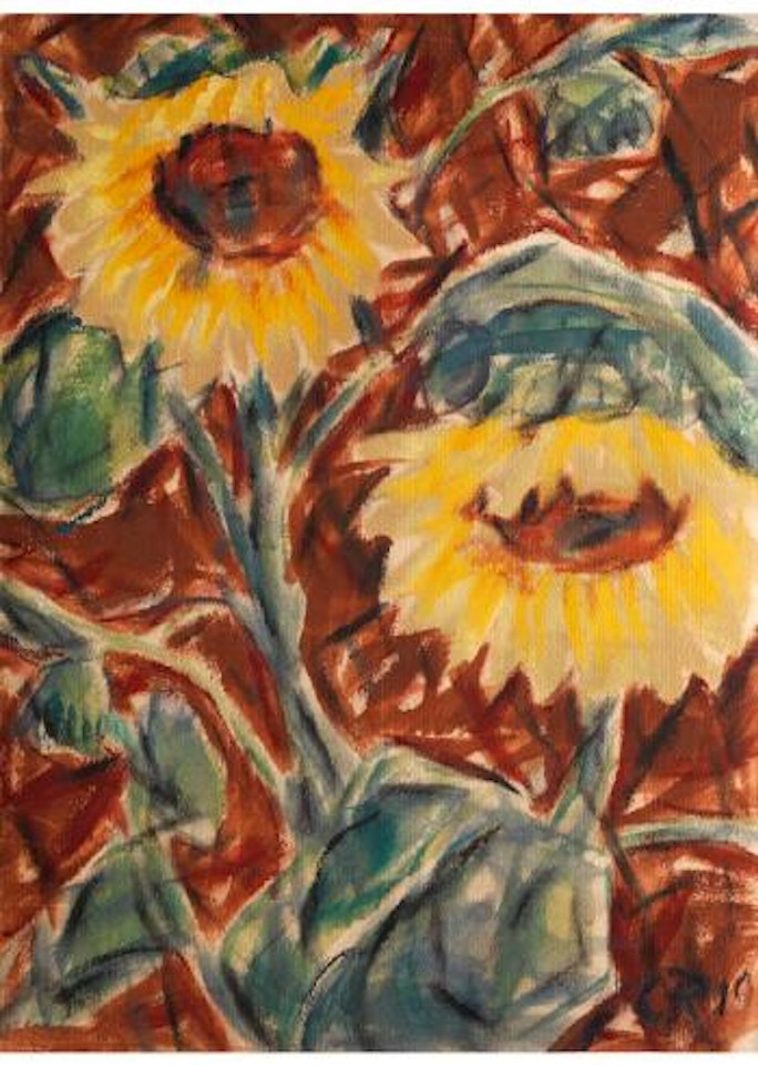 Sonnenblumen by Christian Rohlfs