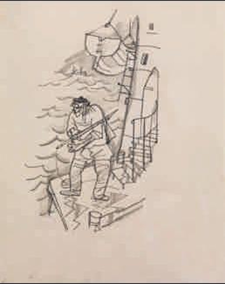 Seemann mit Harpune by George Grosz