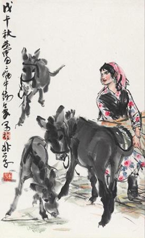 Grazing Donkey by Huang Zhou