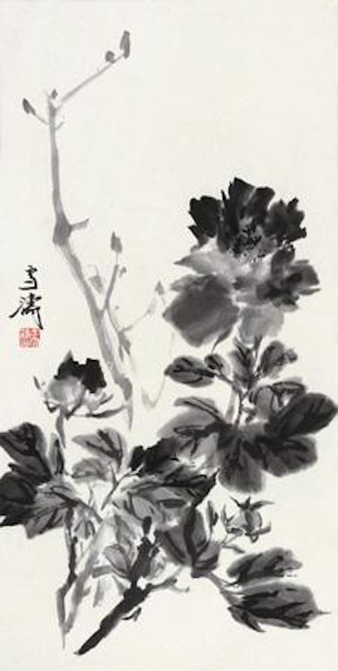 Ink Peony by Wang Xuetao