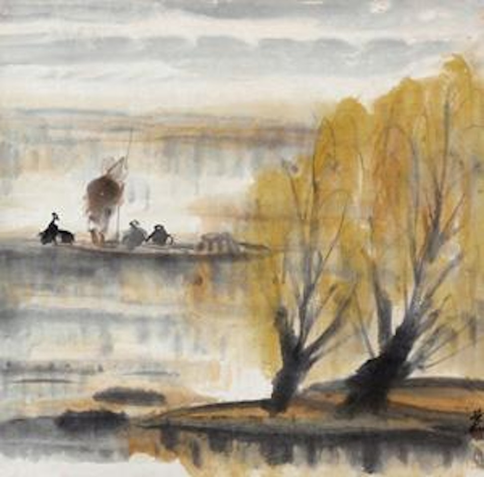 Going Home by Lin Fengmian