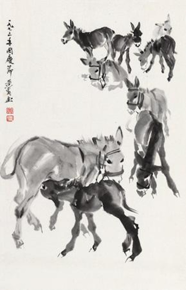 Nine Donkeys by Huang Zhou