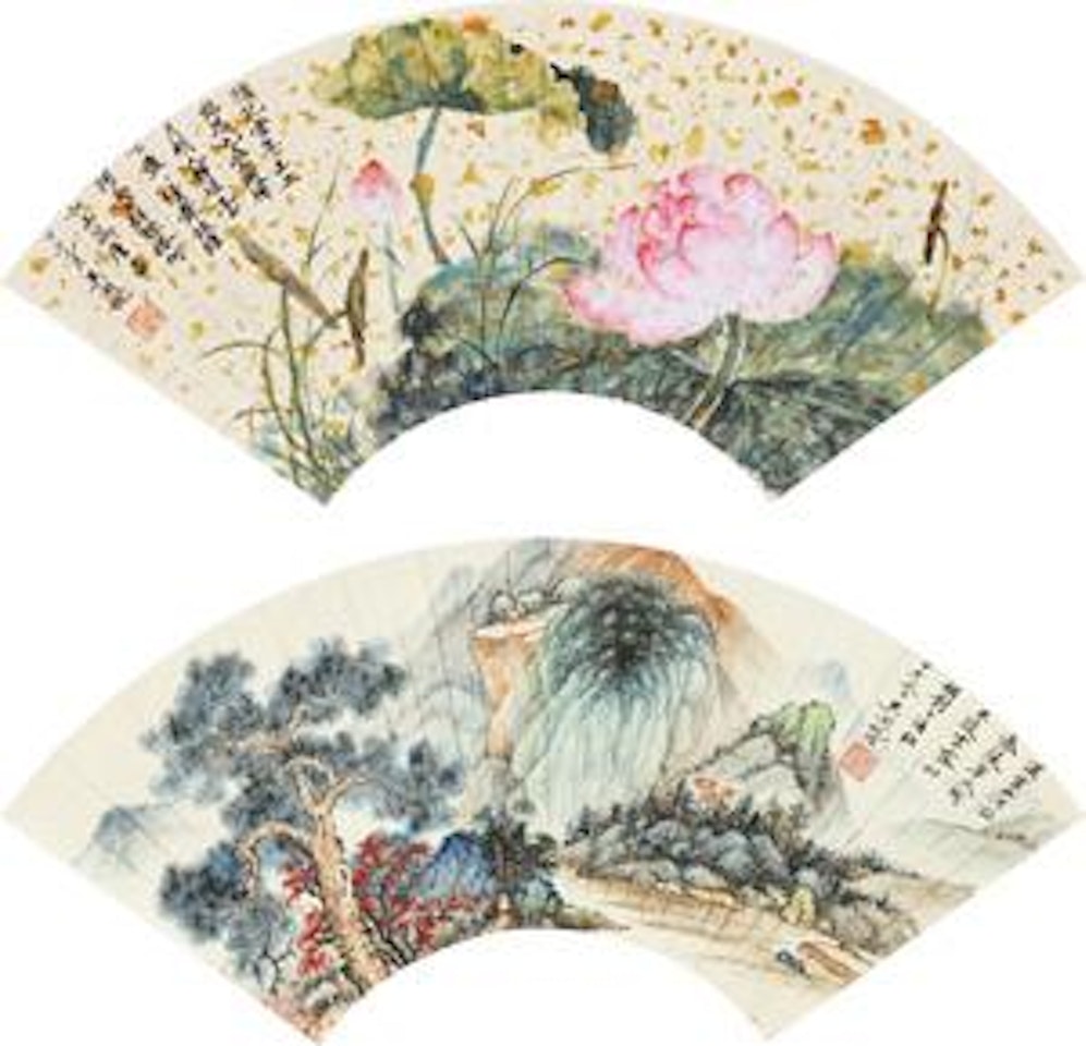 Lotus, Landscape by Wu Hufan