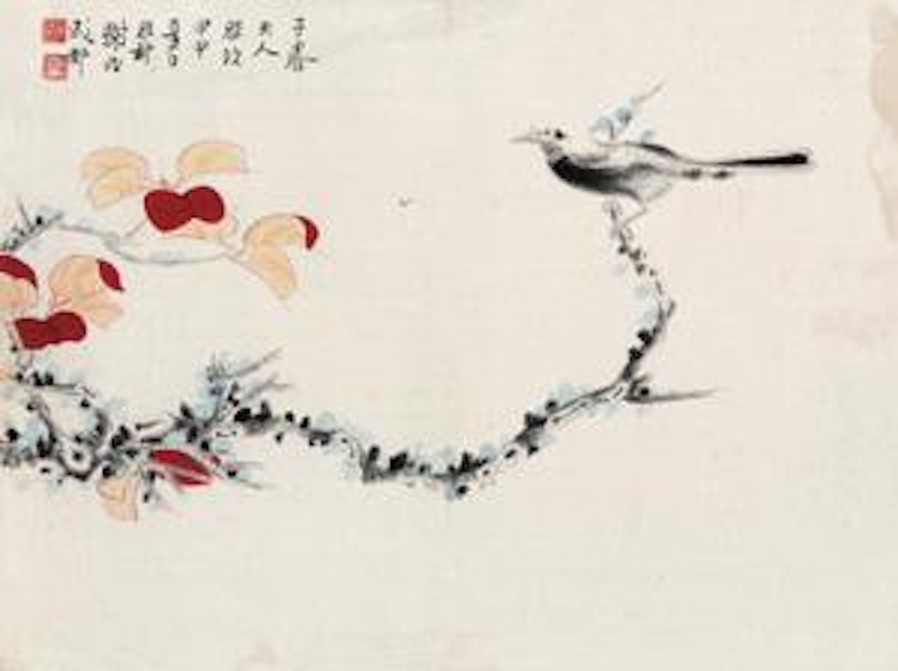 Birds and Flowers by Xie Zhiliu