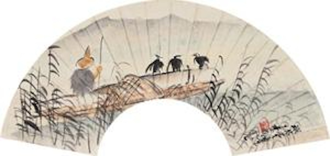 Cormorant by Lin Fengmian