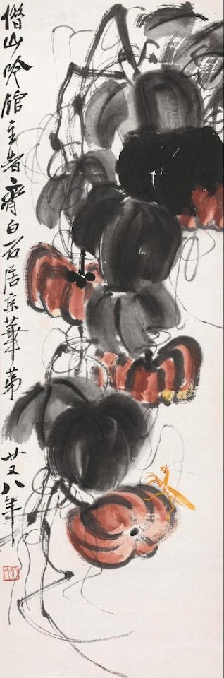 Pumpkin and Mantis by Qi Baishi