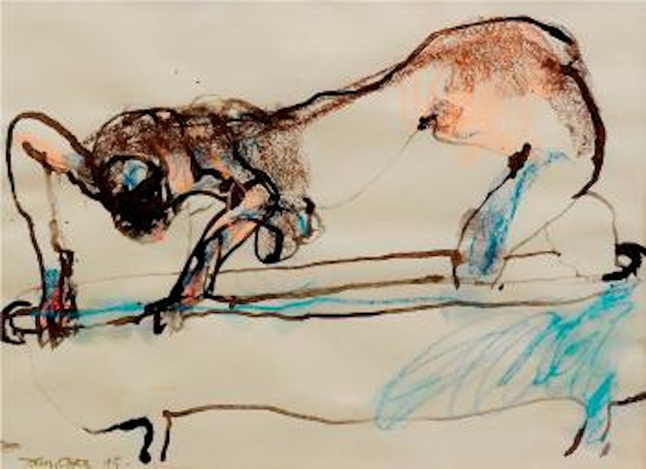 Untitled (Nude in Bath) by John Olsen