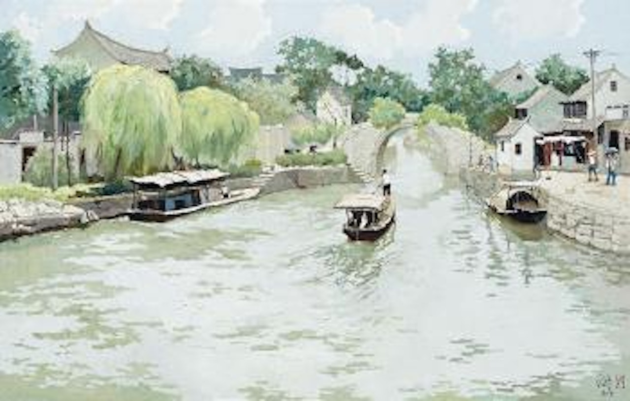 Scenery in Jiangnan by Pang Jiun