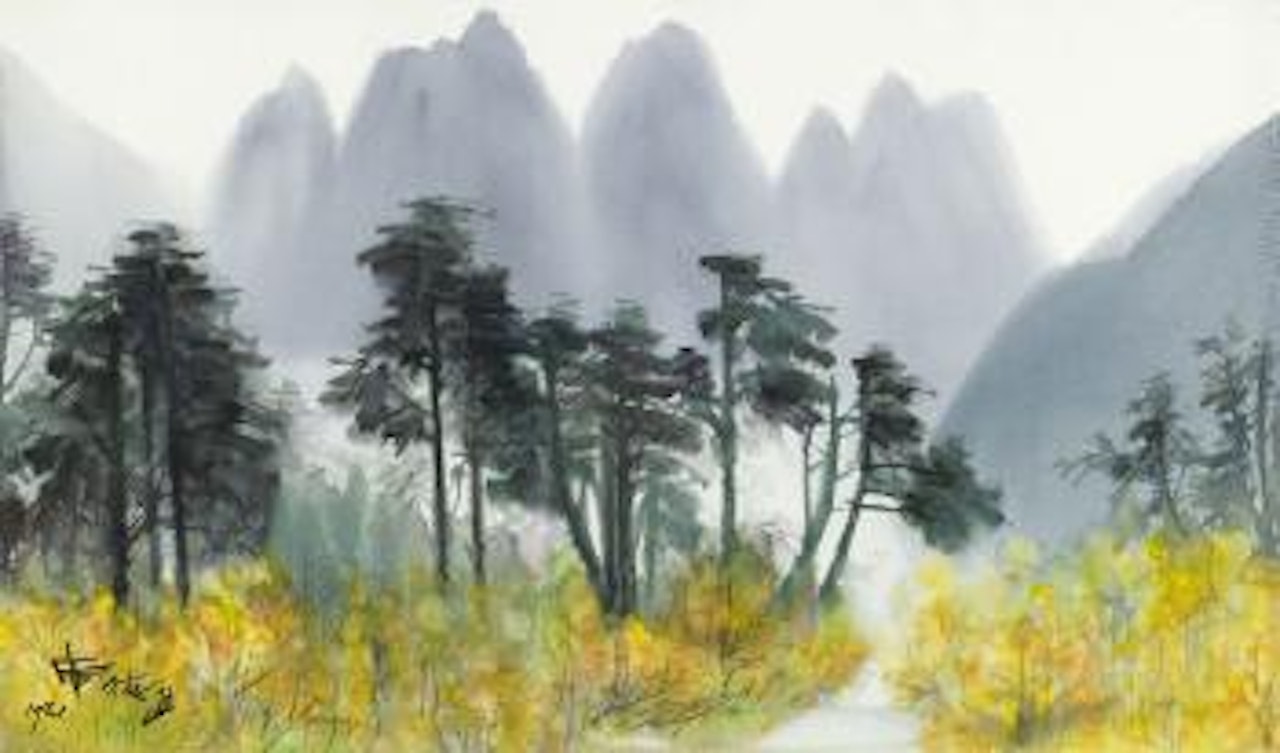 Lishan scenery by Xi Dejin