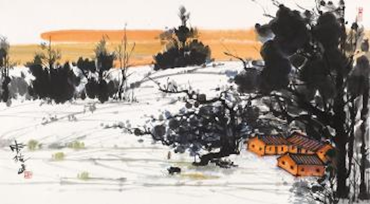 Rural landscape by Xi Dejin