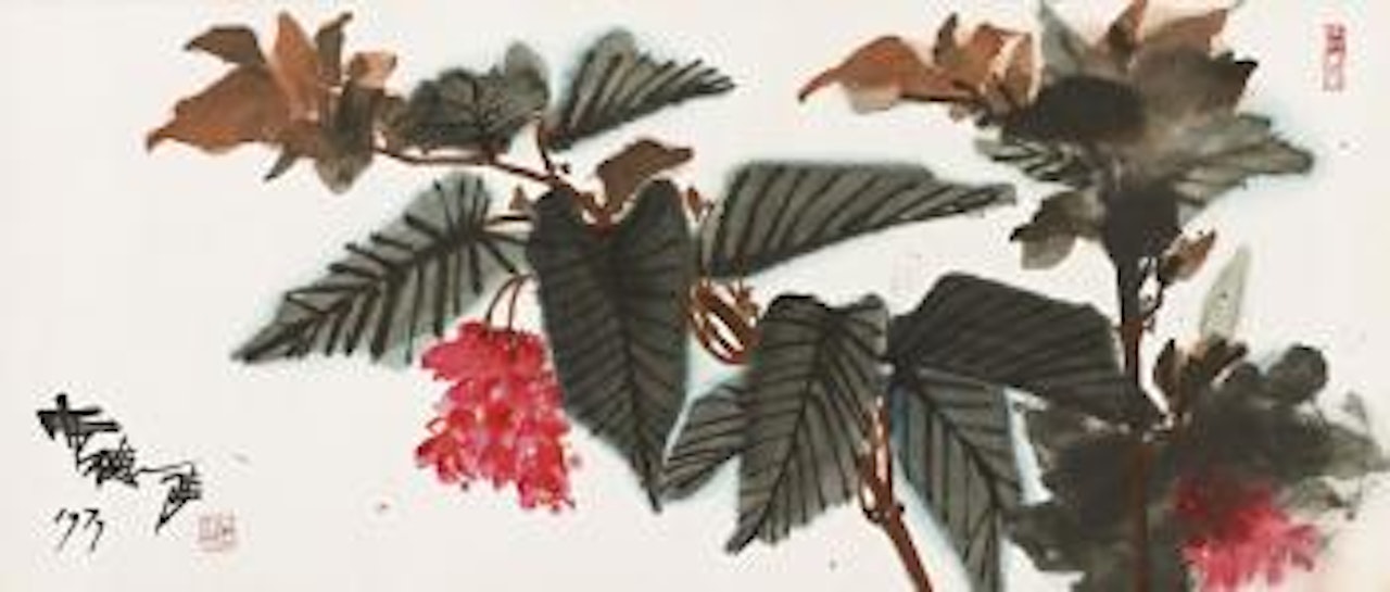 Chinese flowering Crabapple by Xi Dejin
