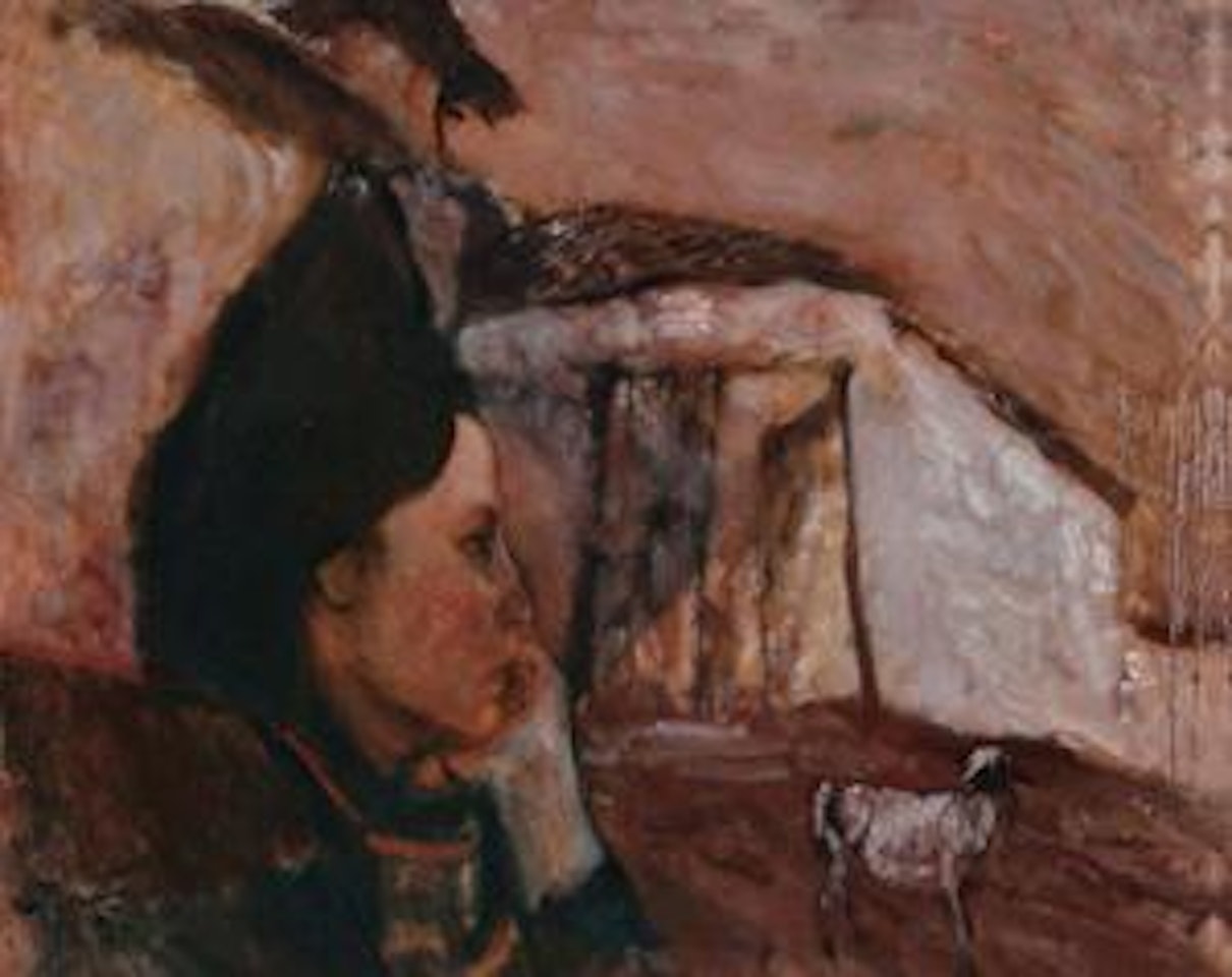 A Woman and the Sheep by He Duoling