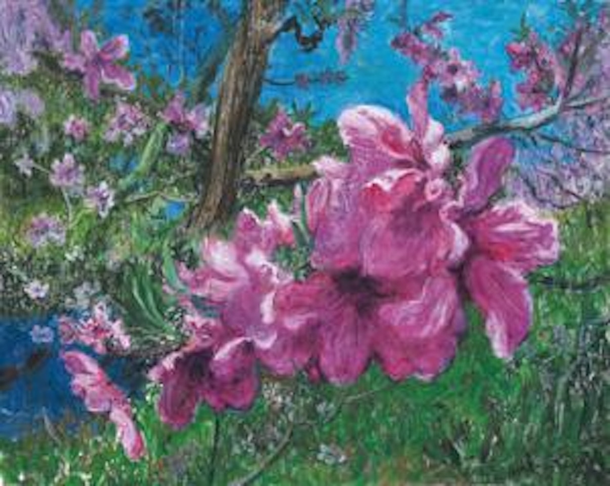 Beautiful Peach Blossoms by Zhou Chunya