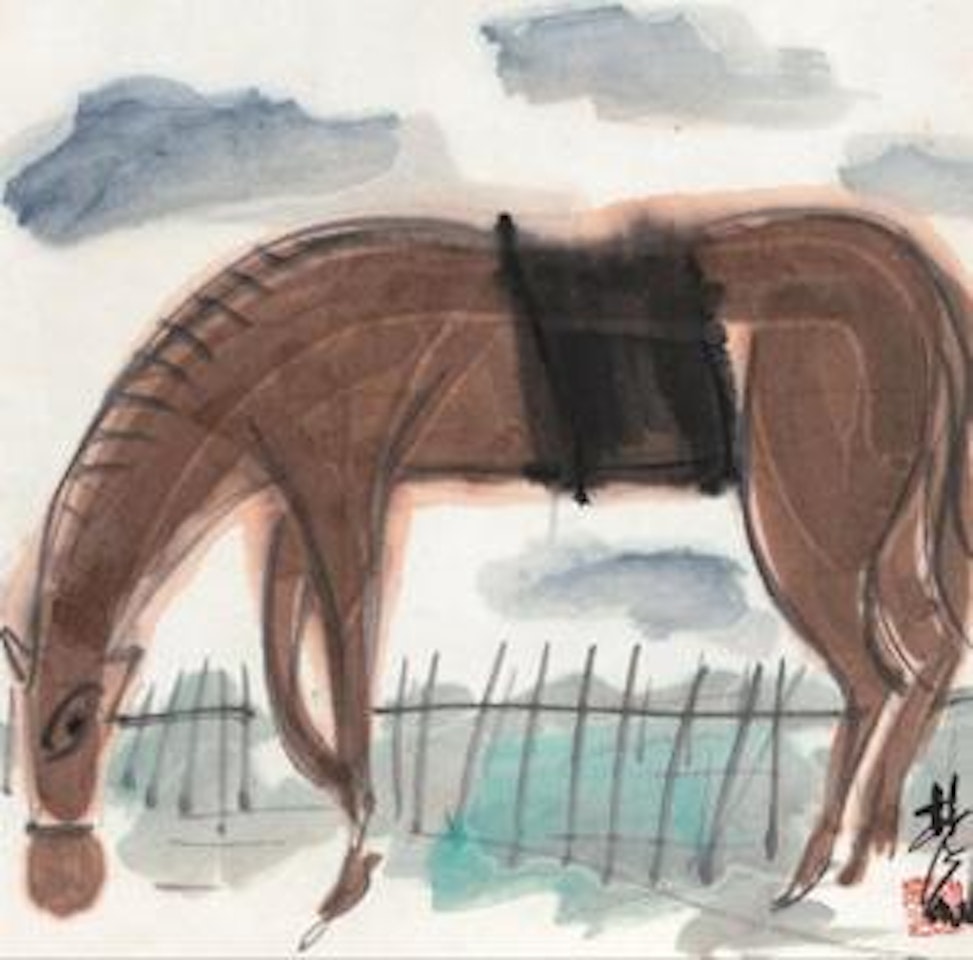 Horse by Lin Fengmian