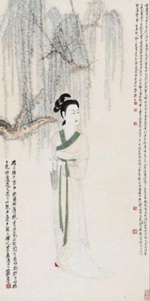 Lady by The Willow Tree by Xie Zhiliu