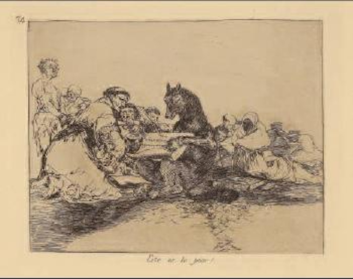 Esto es lo peor! by Francisco José de Goya