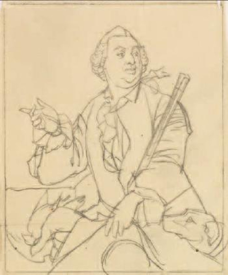 Bildnis des Grafen Gustav Adolf von Gotter, preußischer Minister und Hofmarschall by Adolph Menzel