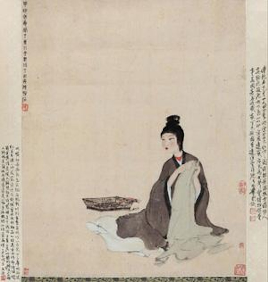 Making Dothes by Fu Baoshi