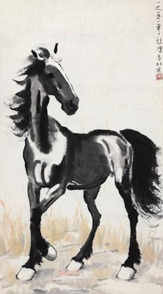 Standing Horse by Xu Beihong