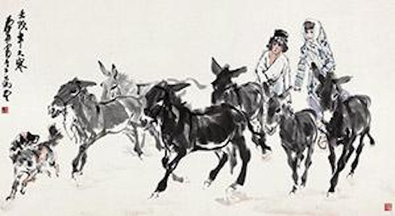 Donkeys by Huang Zhou